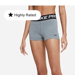 Nike Women's Gray Pro Shorts